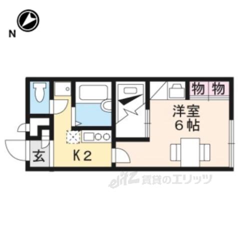 レオパレスフォーレスト(1K/2階)の間取り写真