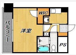 VIP薬院(1K/3階)の間取り写真