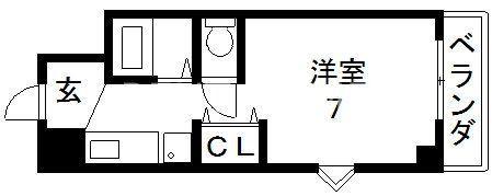 ノアーズアーク長田21(1K/8階)の間取り写真