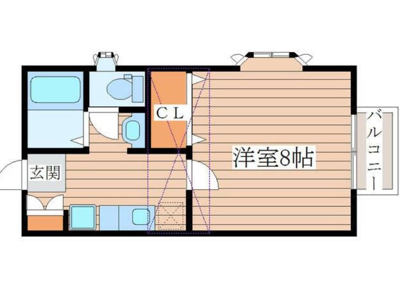 コリーヌ南光台I番館(1K/1階)の間取り写真