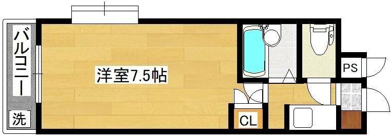 リファレンス南小倉(1K/7階)の間取り写真