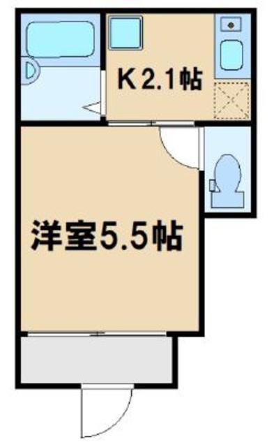 グレイスシールド烏丸(ワンルーム/1階)の間取り写真