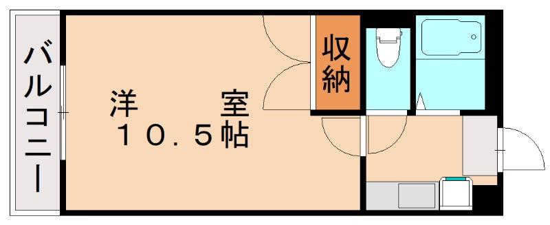 レオパレス前原(1K/2階)の間取り写真