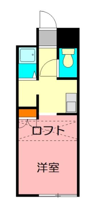 プチメゾン蛍(ワンルーム/2階)の間取り写真