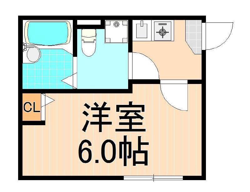 エクセルI(1K/1階)の間取り写真