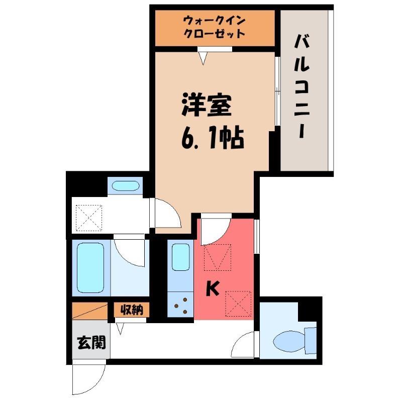 メゾン ド グレイス(1K/1階)の間取り写真