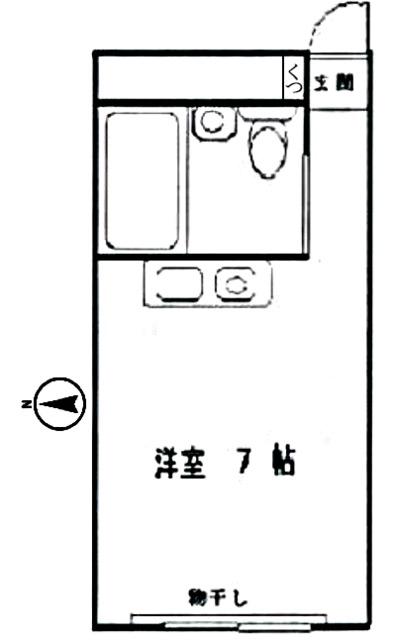 シェロ成増(ワンルーム/2階)の間取り写真