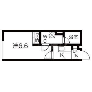 SPEC RESIDENCE TOGOSHI(1K/2階)の間取り写真