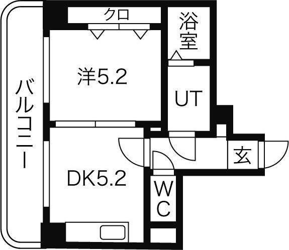 センターヒルズ20(1LDK/7階)の間取り写真
