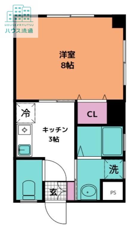 プレーン中園(2LDK/3階)の間取り写真