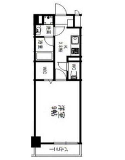 CREGRAD(1K/3階)の間取り写真