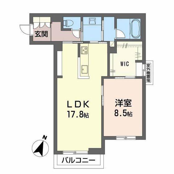 ピアヌーラ翠(1LDK/3階)の間取り写真
