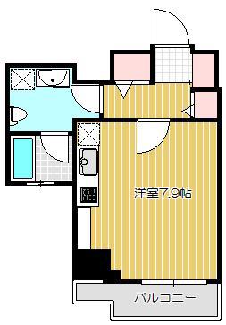 シーネクス品川荏原(ワンルーム/7階)の間取り写真