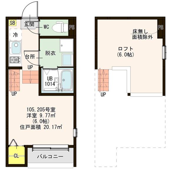 ルーエ町南(ワンルーム/1階)の間取り写真