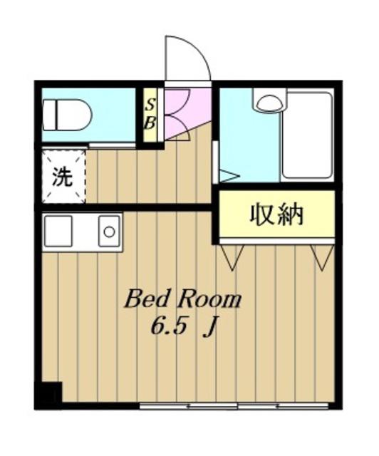 KTビル(ワンルーム/2階)の間取り写真