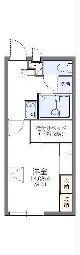 レオパレス総社南(1K/2階)の間取り写真