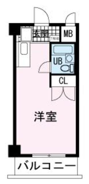 第2のぼりマンション(ワンルーム/1階)の間取り写真