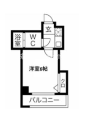 MISTRAL本町ウエスト(1K/2階)の間取り写真