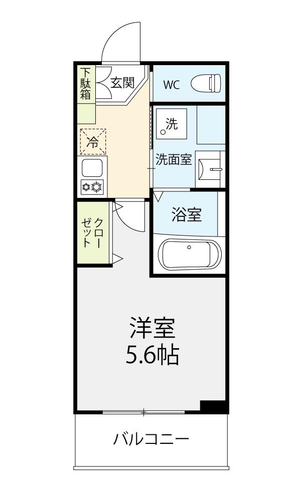 DUELO HIKARIGAOKA(1K/3階)の間取り写真