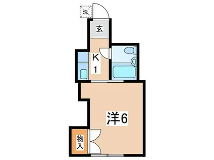 コーポプチピナール(1K/2階)の間取り写真