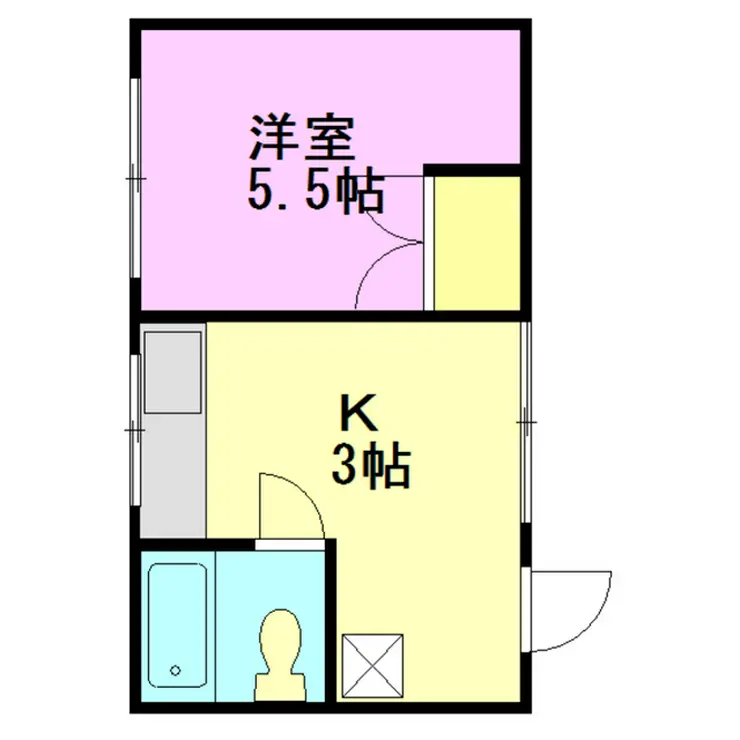 篠原ハイツ 1階階 間取り