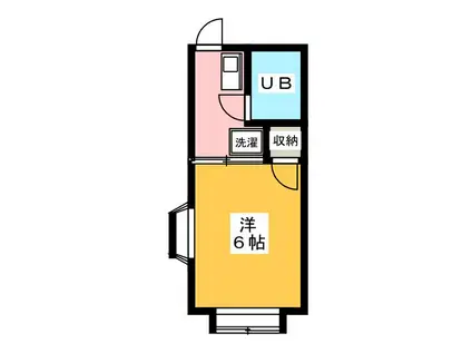 ロイヤルハイツⅡ(1K/2階)の間取り写真