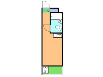 ハイム・K2(ワンルーム/3階)の間取り写真