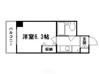 デトム・ワン西陣(1K/7階)の間取り写真