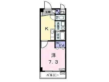 MY・HOUSE(1K/2階)の間取り写真