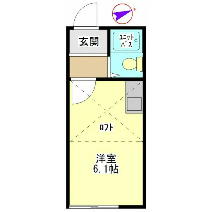 カーサ鎌倉台 1階階 間取り