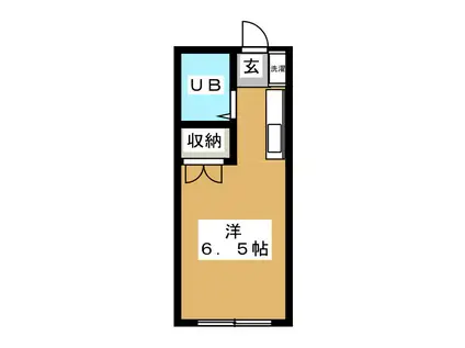 カーサトキコ(ワンルーム/1階)の間取り写真