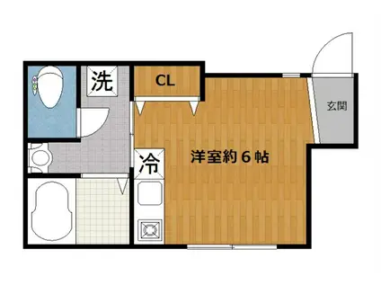 ハイツKAMEI(ワンルーム/1階)の間取り写真