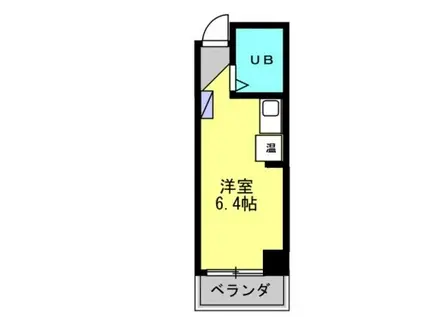 カーサ柳原(ワンルーム/2階)の間取り写真