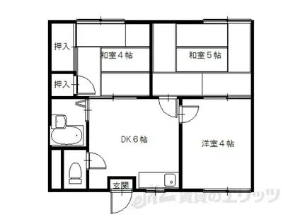 セピアコート I(3DK/2階)の間取り写真