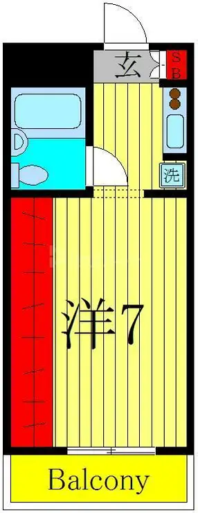 エルスタンザ亀有 4階階 間取り