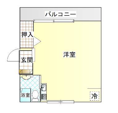 須崎グランドレジデンス(ワンルーム/4階)の間取り写真