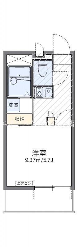 レオパレスコスモスII(1K/1階)の間取り写真