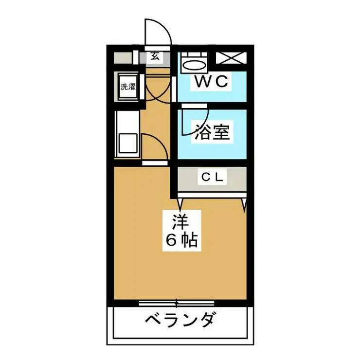 ティユール岡本 1階階 間取り