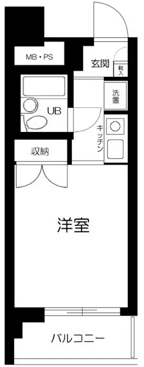 スカイコート戸越銀座 4階階 間取り