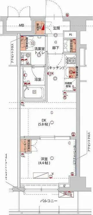 ハーモニーレジデンス神楽坂ヒルズsecond 3階階 間取り