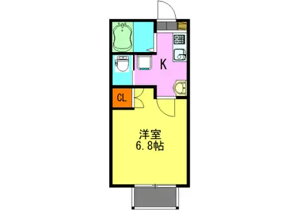 アーバンヒルズ柏(1K/2階)の間取り写真