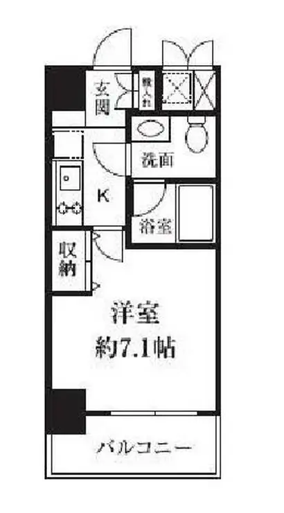 HF東新宿レジデンス 7階階 間取り