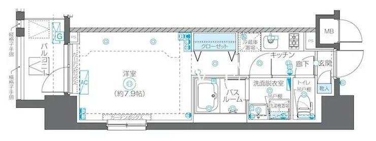 ZOOM秋葉原EAST 3階階 間取り