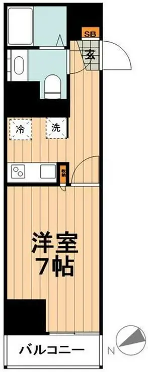 アイルプレミアム千駄木 6階階 間取り