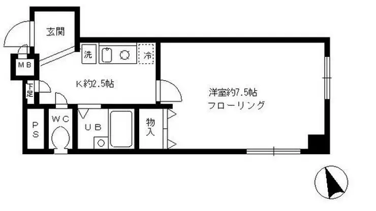 ファインクレスト南池袋 1階階 間取り