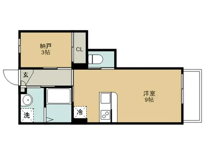 ANYRE高砂駅東II(1LDK/2階)の間取り写真