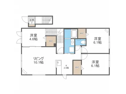 ルミエール2・4IV(3LDK/2階)の間取り写真