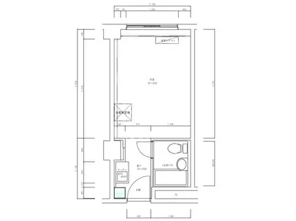 六本木ユニハウス(ワンルーム/4階)の間取り写真