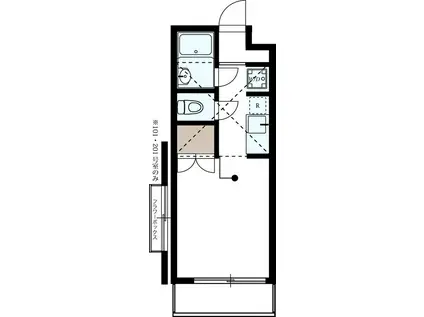 キャスル本郷(ワンルーム/2階)の間取り写真