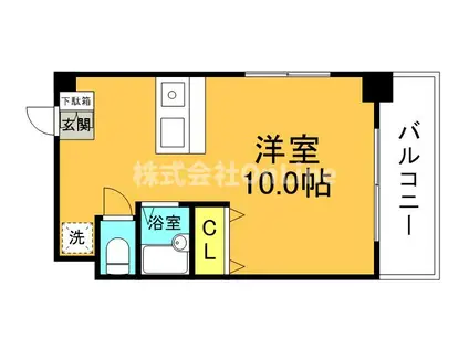 パールライフ杉(ワンルーム/7階)の間取り写真